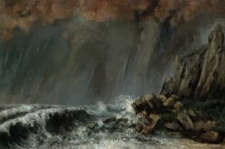 Store La Mer orageuse - Gustave Courbet Courbet