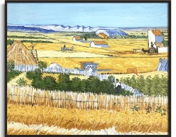 Cheap La Moisson à La Crau, avec Montmajour dans le Fond - Vincent Van Gogh Van Gogh