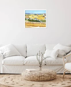 Cheap La Moisson à La Crau, avec Montmajour dans le Fond - Vincent Van Gogh Van Gogh