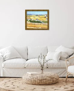 Cheap La Moisson à La Crau, avec Montmajour dans le Fond - Vincent Van Gogh Van Gogh