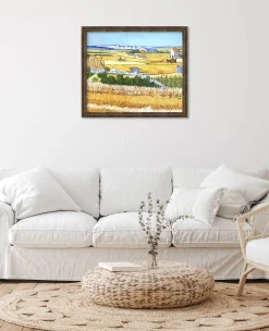 Cheap La Moisson à La Crau, avec Montmajour dans le Fond - Vincent Van Gogh Van Gogh