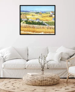 Cheap La Moisson à La Crau, avec Montmajour dans le Fond - Vincent Van Gogh Van Gogh