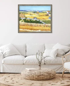 Cheap La Moisson à La Crau, avec Montmajour dans le Fond - Vincent Van Gogh Van Gogh