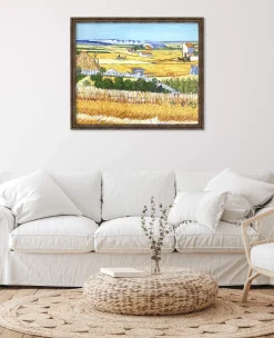 Cheap La Moisson à La Crau, avec Montmajour dans le Fond - Vincent Van Gogh Van Gogh