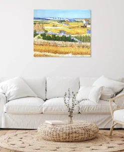 Cheap La Moisson à La Crau, avec Montmajour dans le Fond - Vincent Van Gogh Van Gogh