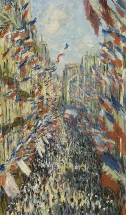 New La Rue Montorgueil à Paris - Claude Monet Monet