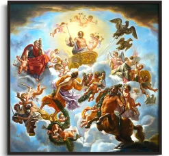 Clearance Le char de Jupiter entre la Justice et la Piété - Noël-Nicolas Coypel Coypel