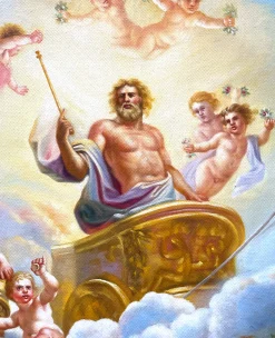 Clearance Le char de Jupiter entre la Justice et la Piété - Noël-Nicolas Coypel Coypel