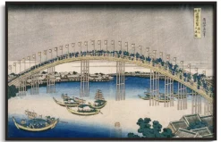 Best Sale Le festival des lanternes sur le pont de Temma - Hokusai Hokusai