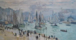 Hot Le Havre, bateaux de pêche sortant du port - Claude Monet Monet