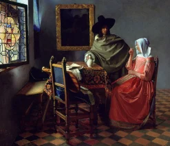 Cheap Le Verre de vin - Johannes Vermeer Vermeer