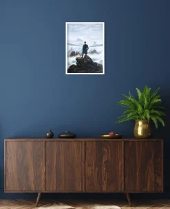 Store Le Voyageur contemplant une mer de nuages - Caspar David Friedrich Friedrich