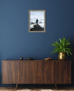 Store Le Voyageur contemplant une mer de nuages - Caspar David Friedrich Friedrich