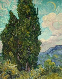 Cheap Les Cyprès - Vincent Van Gogh Van Gogh