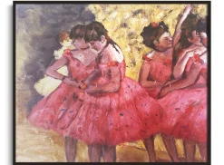 Fashion Les danseuses roses, avant le ballet - Edgar Degas Degas