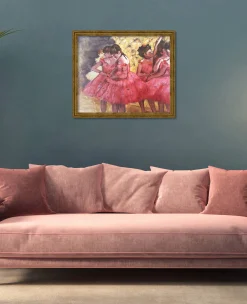 Fashion Les danseuses roses, avant le ballet - Edgar Degas Degas