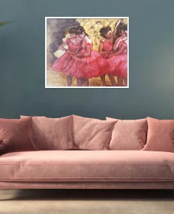 Fashion Les danseuses roses, avant le ballet - Edgar Degas Degas