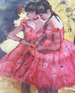 Fashion Les danseuses roses, avant le ballet - Edgar Degas Degas