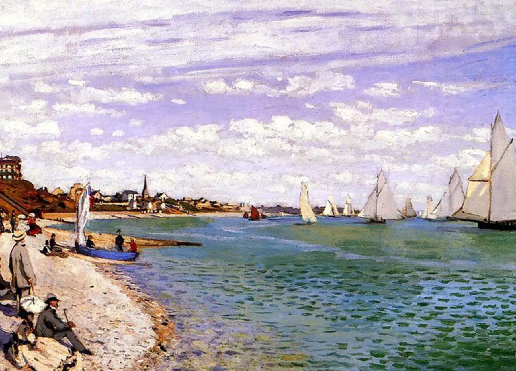 Hot Les Régates à Sainte-Adresse - Claude Monet Monet