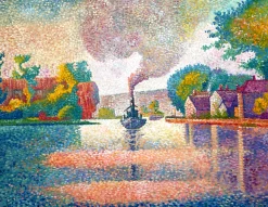 Best L'Hirondelle Bateau à vapeur sur la Seine - Paul Signac Signac