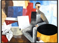 Store L'Homme assis - Roger de La Fresnaye De La Fresnaye