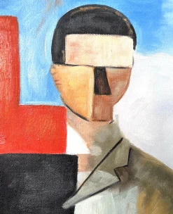 Store L'Homme assis - Roger de La Fresnaye De La Fresnaye