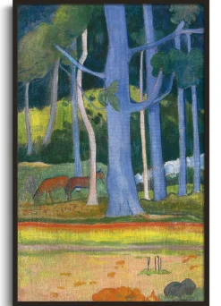 Discount Paysage aux troncs bleus - Paul Gauguin Gauguin