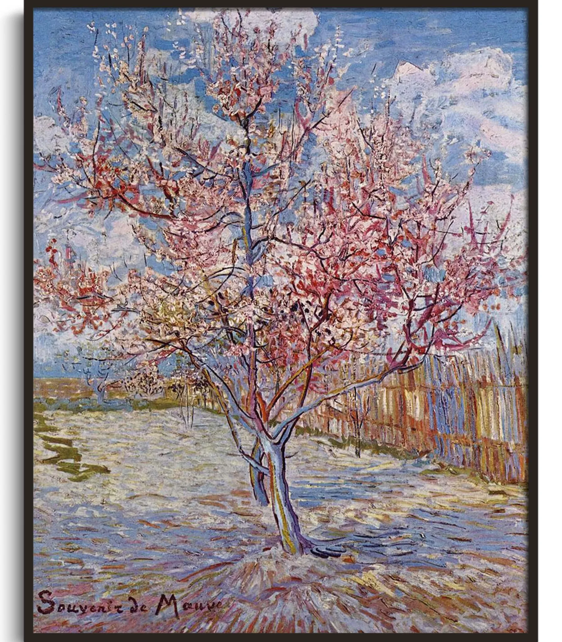 Shop Pêcher en fleur (Souvenir de Mauve) - Vincent Van Gogh Van Gogh