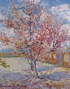 Shop Pêcher en fleur (Souvenir de Mauve) - Vincent Van Gogh Van Gogh