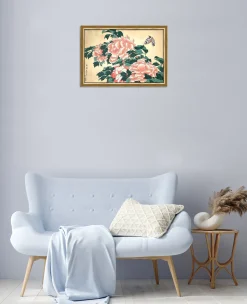 Fashion Pivoines et papillons - Hokusai Hokusai