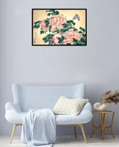 Fashion Pivoines et papillons - Hokusai Hokusai