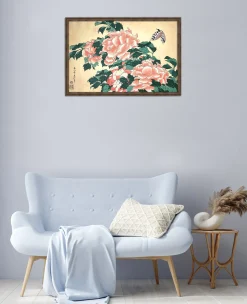 Fashion Pivoines et papillons - Hokusai Hokusai