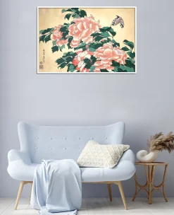 Fashion Pivoines et papillons - Hokusai Hokusai