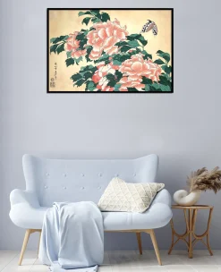 Fashion Pivoines et papillons - Hokusai Hokusai