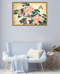 Fashion Pivoines et papillons - Hokusai Hokusai