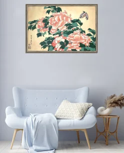 Fashion Pivoines et papillons - Hokusai Hokusai
