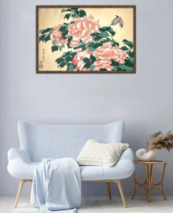 Fashion Pivoines et papillons - Hokusai Hokusai