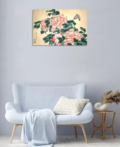 Fashion Pivoines et papillons - Hokusai Hokusai