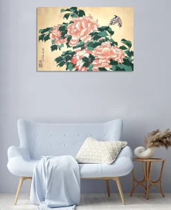 Fashion Pivoines et papillons - Hokusai Hokusai