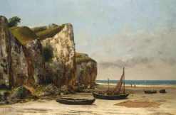 Online Plage à Étretat, Normandie - Gustave Courbet Courbet