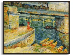 Cheap Ponts sur la Seine à Asnières - Vincent Van Gogh Van Gogh