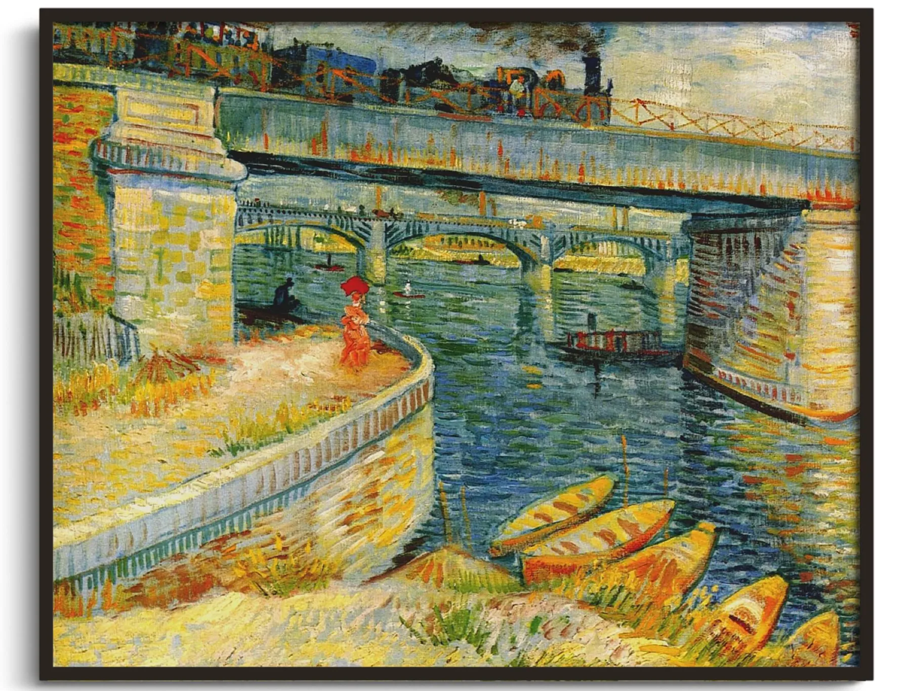 Cheap Ponts sur la Seine à Asnières - Vincent Van Gogh Van Gogh