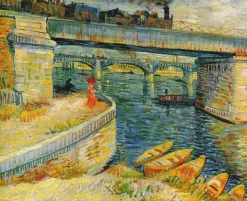Cheap Ponts sur la Seine à Asnières - Vincent Van Gogh Van Gogh