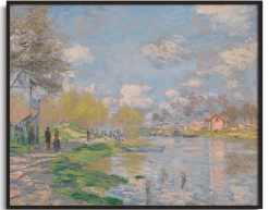 Cheap Printemps à l'île de la grande jatte - Claude Monet Monet