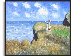 Best Sale Promenade sur la falaise, Pourville - Claude Monet Monet