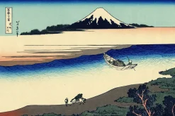 Shop Rivière Tama et mont Fuji - Hokusai Hokusai