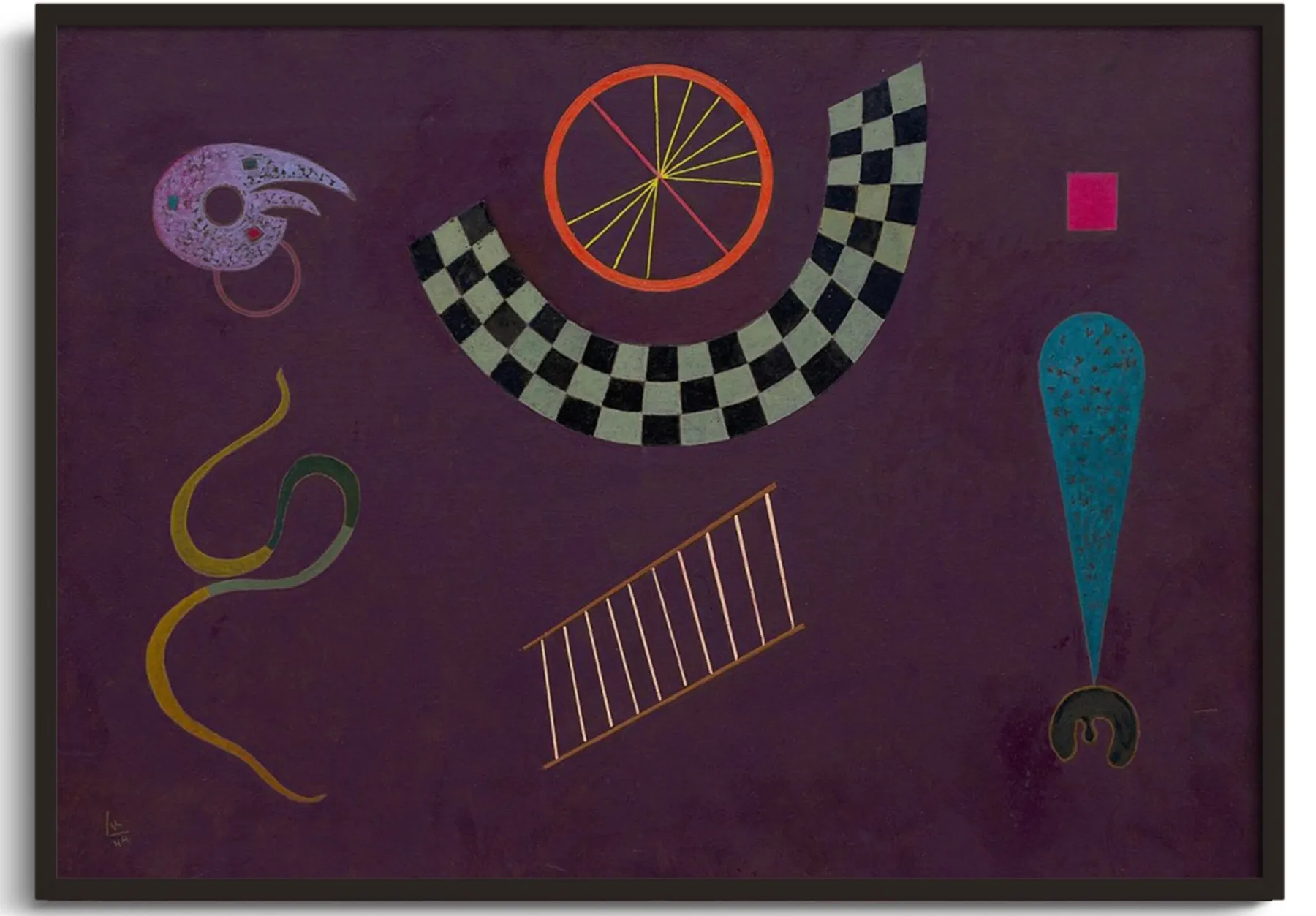 Store Ruban avec carrés - Vassily Kandinsky Kandinsky