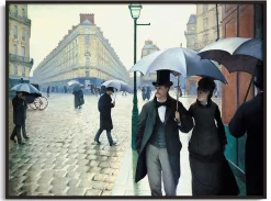 Hot Rue de Paris, temps de pluie - Gustave Caillebotte Caillebotte