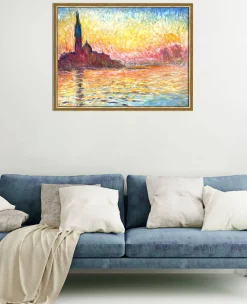Hot Saint-Georges-Majeur au crépuscule - Claude Monet Monet