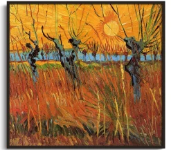 New Saules au soleil couchant - Vincent Van Gogh Van Gogh